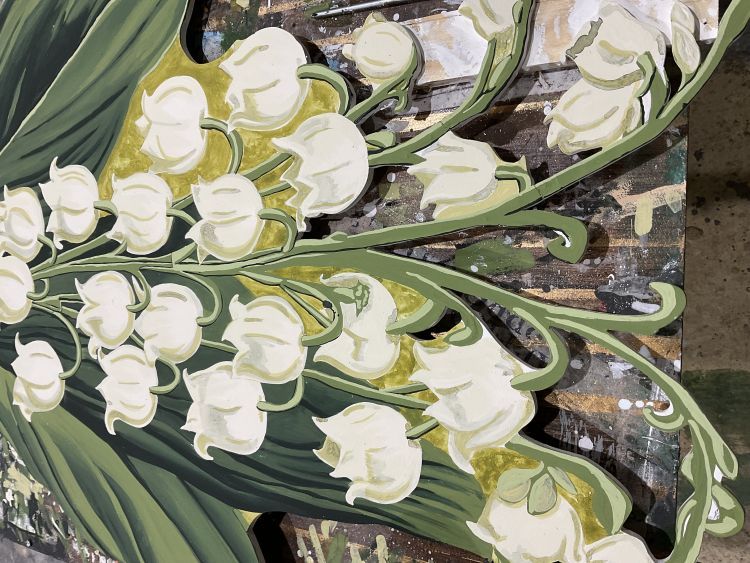 Painted Lily of the Valley Scenery, Opera Double Bill - Silk Street Theatre, 2023
